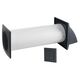 Recuperator de caldura compact, 100mm, cu intrerupator in perete, 2W, Europlast, EER100SA
