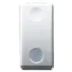 Intrerupator modular cu lentila inlocuibila Gewiss, alb, 1M, System, GW20572