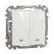 Mecanism intrerupator pentru jaluzele Schneider, cu retinere, incastrat, alb, Sedna Design, SDD111104