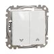 Intrerupator modular pentru jaluzele cu revenire Schneider, alb, Sedna Design, SDD111114