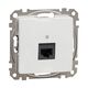 Mecanism priza RJ45 UTP cat.6A, incastrat, alb, Sedna Design, Schneider, SDD111466
