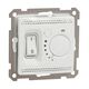Mecanism intrerupator cu termostat de pardoseala, incastrat, alb, Schneider, Sedna Design, SDD111507