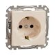 Mecanism priza 2P+E Schneider, incastrat, bej, Sedna Design, SDD112021