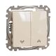 Mecanism intrerupator pentru jaluzele Schneider, cu retinere, incastrat, bej, Sedna Design, SDD112104