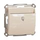 Mecanism intrerupator cu cartela Schneider, incastrat, bej, Sedna Design, SDD112121E