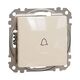 Mecanism intrerupator cu revenire Schneider, incastrat, bej, Sedna Design, SDD112131