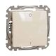 Mecanism intrerupator bipolar cu simbol Schneider, incastrat, bej, Sedna Design, SDD112162