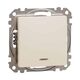 Mecanism intrerupator bipolar 16A Schneider, incastrat, bej, IP20, Sedna Design, SDD112162N