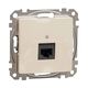 Mecanism priza RJ45 UTP cat.6A, incastrat, bej, Sedna Design, Schneider, SDD112466