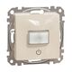 Mecanism intrerupator cu senzor Schneider, detector de miscare 160gr, incastrat, bej, Sedna Design, SDD112504