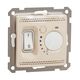 Mecanism intrerupator cu termostat de pardoseala, incastrat, bej, Schneider, Sedna Design, SDD112507