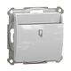 Mecanism intrerupator cu cartela Schneider, incastrat, aluminiu, Sedna Design, SDD113121E