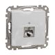 Mecanism priza RJ45 STP cat.5e, incastrat, aluminiu, Sedna Design, Schneider, SDD113451S