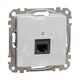 Mecanism priza RJ45 UTP cat.6A, incastrat, aluminiu, Sedna Design, Schneider, SDD113466
