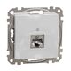 Mecanism priza RJ45 STP cat.6A, incastrat, aluminiu, Sedna Design, Schneider, SDD113466S