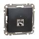 Mecanism priza RJ45 STP cat.5e, incastrat, antracit, Sedna Design, Schneider, SDD114451S