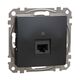 Mecanism priza RJ45 UTP cat.6, incastrat, antracit, Sedna Design, Schneider, SDD114461