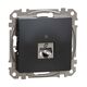 Mecanism priza RJ45 STP cat.6, incastrat, antracit, Sedna Design, Schneider, SDD114461S