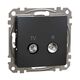Mecanism priza TV-R  Schneider, de capat, incastrat, 4dB, antracit, Sedna Design, SDD114471R