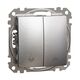 Intrerupator modular pentru jaluzele cu revenire Schneider, aluminiu patinat, Sedna Design, SDD170114