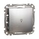 Mecanism intrerupator cu revenire Schneider, incastrat, aluminiu patinat, Sedna Design, SDD170132