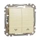 Intrerupator modular pentru jaluzele cu revenire Schneider, mesteacan, Sedna Design, SDD180114