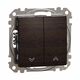 Intrerupator modular pentru jaluzele cu revenire Schneider, wenge, Sedna Design, SDD181114
