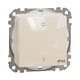 Mecanism intrerupator bipolar 10A Schneider, incastrat, bej, IP44, Sedna Design, SDD212102