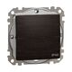 Mecanism intrerupator cap scara 10A Schneider, incastrat, wenge, IP44, Sedna Design, SDD281106