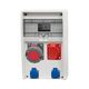 Tablou organizare santier trifazic/monofazic, 12 module, IP44, 230/415VAC, 16A/63A, F-ELEKTRO, 74181.169