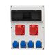 Tablou organizare santier trifazic/monofazic, 13 module, IP44, 230/415VAC, 16A/32A, F-ELEKTRO, 74183.10