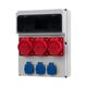 Tablou organizare santier trifazic/monofazic, 13 module, IP44, 230/415VAC, 16A/32A, F-ELEKTRO, 74183.86