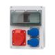 Tablou organizare santier trifazic/monofazic, 8 module, IP44, 230/415VAC, 16A/32A, F-ELEKTRO, F3.0076