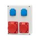 Tablou organizare santier trifazic/monofazic, IP44, 230/415VAC, 16A, F-ELEKTRO, F3.0098