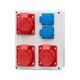 Tablou organizare santier trifazic/monofazic, IP44, 230/415VAC, 16A/32A, F-ELEKTRO, F3.0304