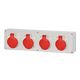 Tablou organizare santier trifazic, IP44, 415VAC, 16A/32A, F-ELEKTRO, F3.0434