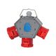 Priza combinata trifazica/schuko F-ELEKTRO, IP44, mobil, 3P+N+E;schuko, 16A, Polybox, F3.0605