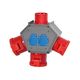Priza/stecher combinat trifazic/schuko F-ELEKTRO, IP44, mobil, 3P+N+E;schuko, 16A/32A, Polybox, F3.0618