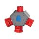 Priza/stecher combinat trifazic/schuko F-ELEKTRO, IP44, mobil, 3P+N+E;schuko, 16A/32A, Polybox, F3.0620