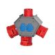 Priza/stecher combinat trifazic/schuko F-ELEKTRO, IP44, mobil, 3P+N+E;schuko, 16A/32A, Polybox, F3.0621