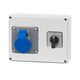 Tablou organizare santier trifazic cu intrerupator 0-1(25A), IP44, 415VAC, /32A, F-ELEKTRO, F3.0775