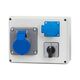 Tablou organizare santier trifazic/monofazic cu intrerupator 0-1(25A), IP44, 230/415VAC, 16A/32A, F-ELEKTRO, F3.0781
