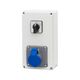 Tablou organizare santier trifazic cu intrerupator 0-1(16A), IP44, 415VAC, 16A, F-ELEKTRO, F3.0797
