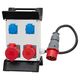 Tablou organizare santier trifazic/monofazic echipat cu stecher 5x16A si cablu 1.5ml, IP44, 230/415VAC, 16A/32A, F-ELEKTRO, F3.0913