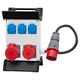 Tablou organizare santier trifazic/monofazic echipat cu stecher 5x16A si cablu 1.5ml, IP44, 230/415VAC, 16A, F-ELEKTRO, F3.0914