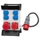 Tablou organizare santier trifazic/monofazic echipat cu stecher 5x16A si cablu 1.5ml, IP44, 230/415VAC, 16A, F-ELEKTRO, F3.0917