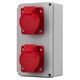 Tablou organizare santier trifazic, IP44, 415VAC, 16A/32A, F-ELEKTRO, F3.1126