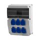 Tablou organizare santier monofazic, 12 module, IP44, 230VAC, 16A, F-ELEKTRO, F3.1825