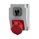 Tablou organizare santier trifazic cu intrerupator L-P(16A), IP44, 415VAC, 16A, F-ELEKTRO, F3.1879