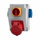 Tablou organizare santier trifazic/monofazic cu intrerupator de urgenta 0-1(32A), IP44, 230/415VAC, 16A/32A, F-ELEKTRO, F3.1890